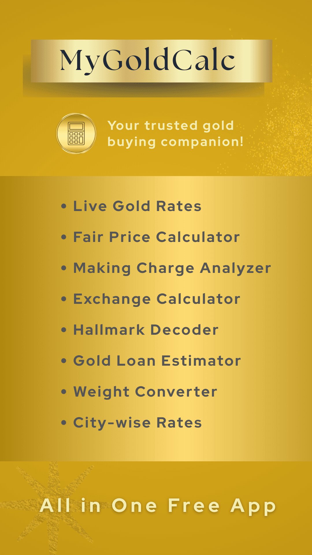 MyGoldCalc screenshot 1