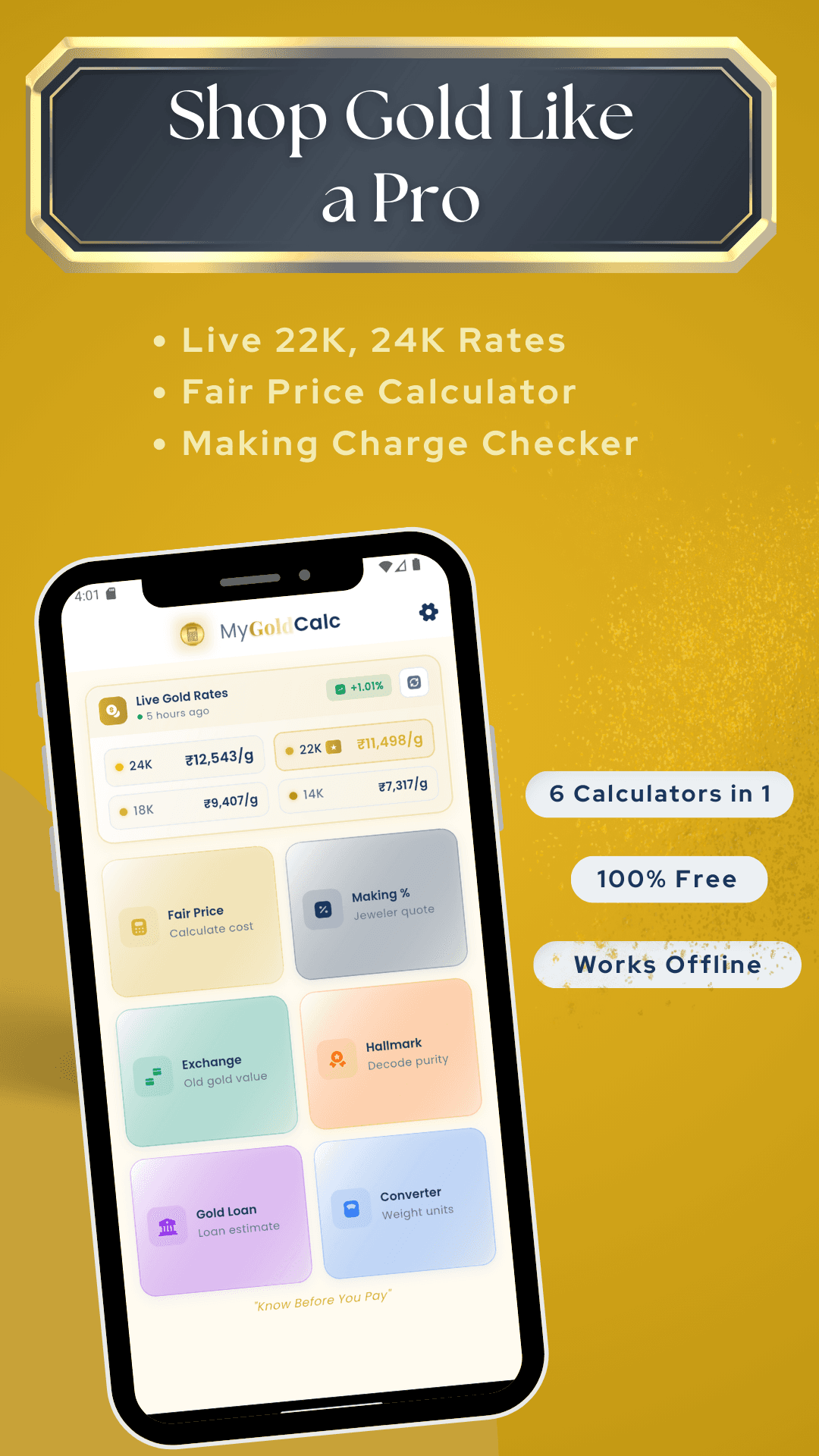 MyGoldCalc screenshot 2